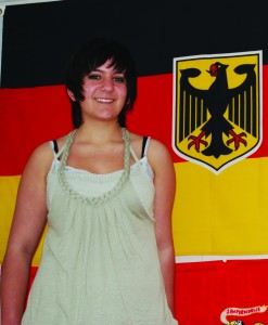 Freshman Courtney Carlson will travel to Germany for a year, immersing herself in the culture and language.