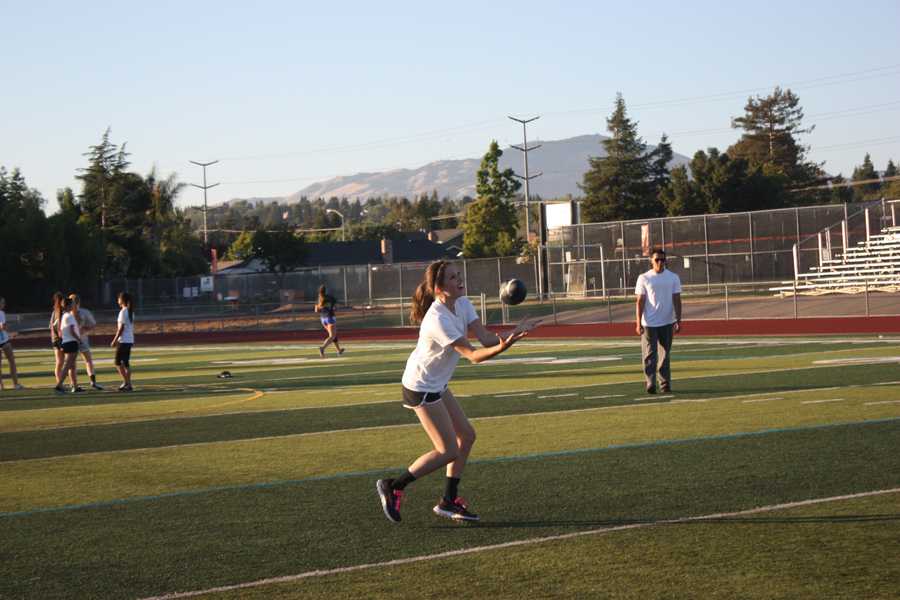 Girls face off on gridiron