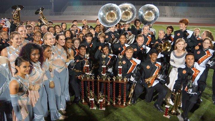 Cal’s marching band, wind ensemble, and color guard earn top honors at competition