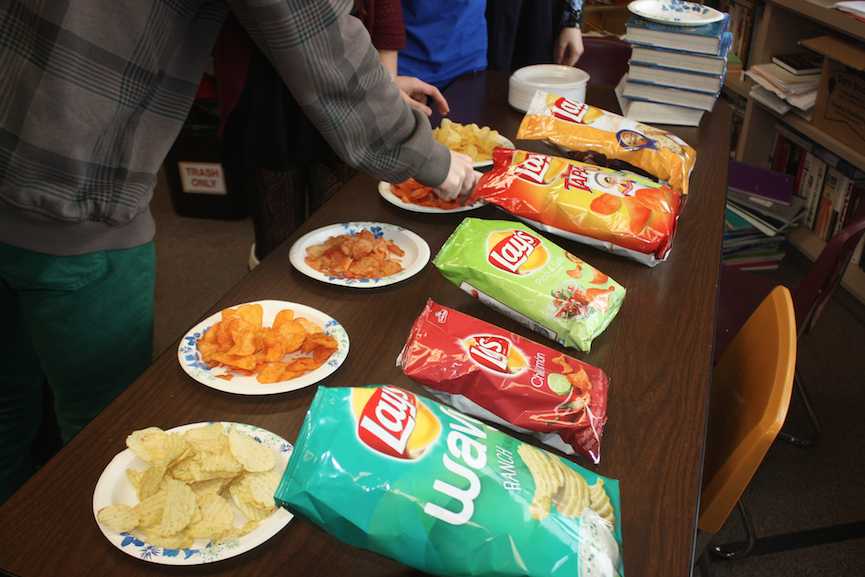 Betcha can’t eat just one Cheesy Garlic Bread chip