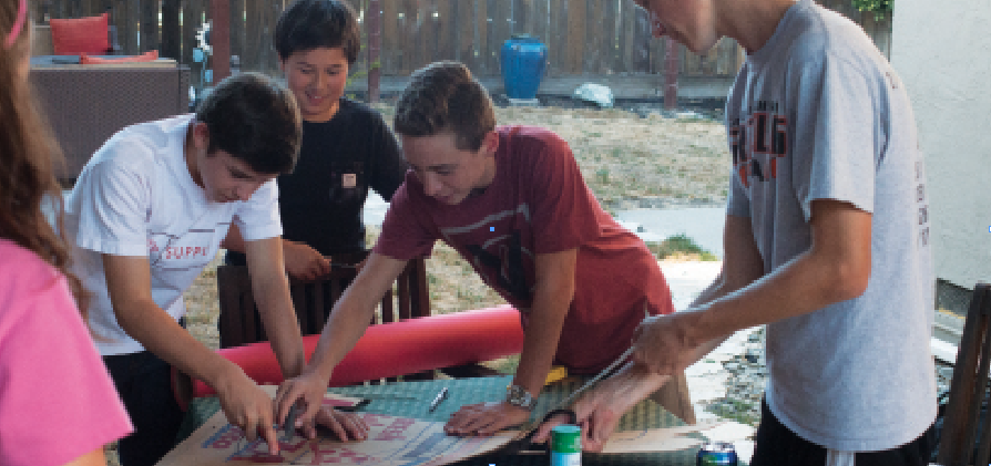 Freshmen students work hard to build an amazing float to represent their class. It will be featured along with the other floats during Friday’s homecoming parade, which starts at 1 p.m. at Athan Downs Park.