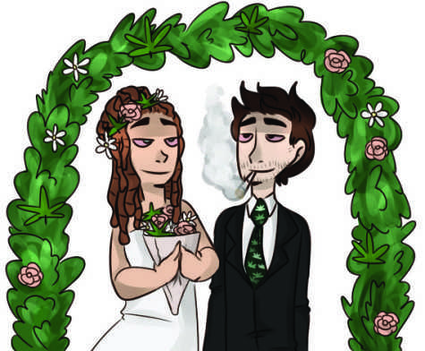 Newlyweds say, “High do”