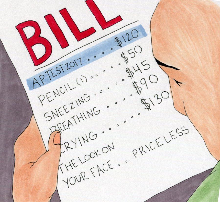 Increasing+test+prices+are+causing+many+students+at+Cal+High+to+wonder+how+their+money+is+actually+being+used.+Schools+throughout+the+district+have+varying+prices+that+students+pay+to+take+their+AP+tests%2C+but+that+could+change+next+year.