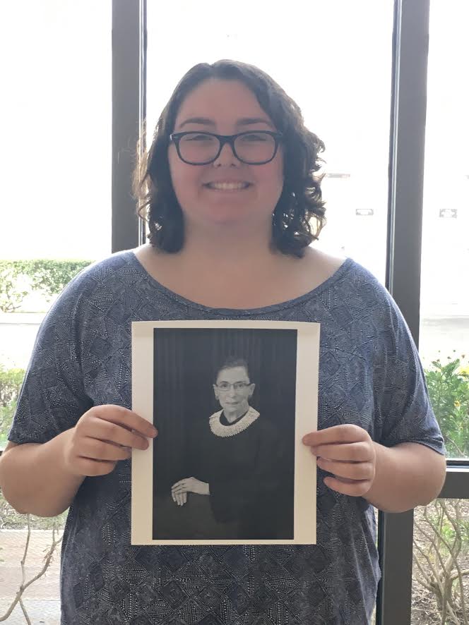 Brytney Lee interviewed Supreme Court Justice Ruth Bader Ginsburg for a school research project.
