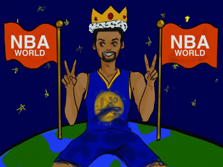 Stephen+Curry+and+the+Golden+State+Warriors+are+on+top+of+the+NBA+world+after+winning+their+second+championship.