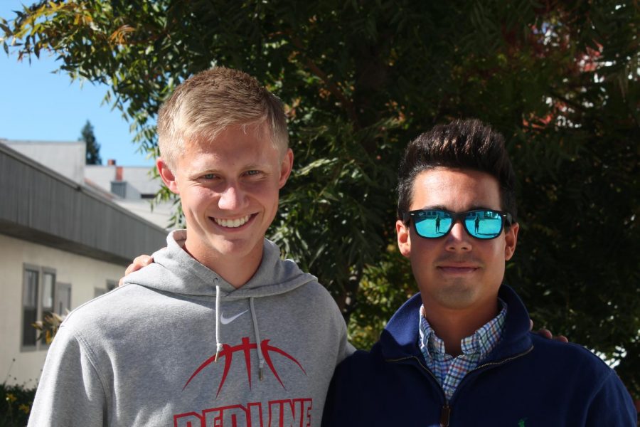 ASB president Tanner Draper, left, and new leadership adviser Ross Dautel head up Cal’s leadership program this year. Some of their goals this year include trying to change the school culture and reach out to as many school groups as possible.
