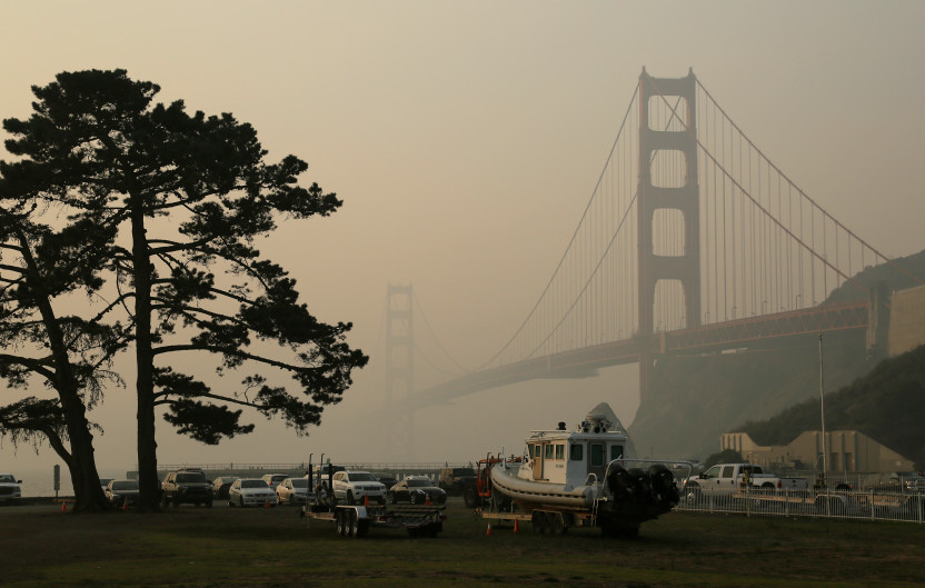The Golden Gate Bridge was hidden in smoke last month as a result of the Camp Fire in Butte County. At its worst, the Air Quality Index exceeded 200, which is considered very unhealthy. An AQI below 50 is considered healthy. For a few weeks, the Bay Area had some of the worst air quality in the world.