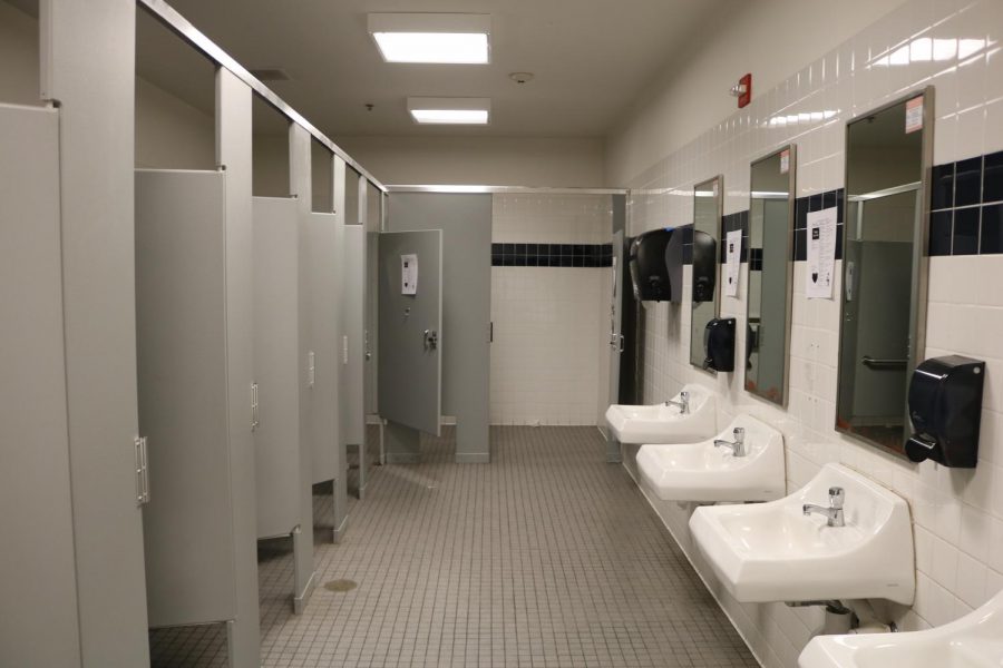 The first floor female bathroom is now designated the gender-neutral bathroom.