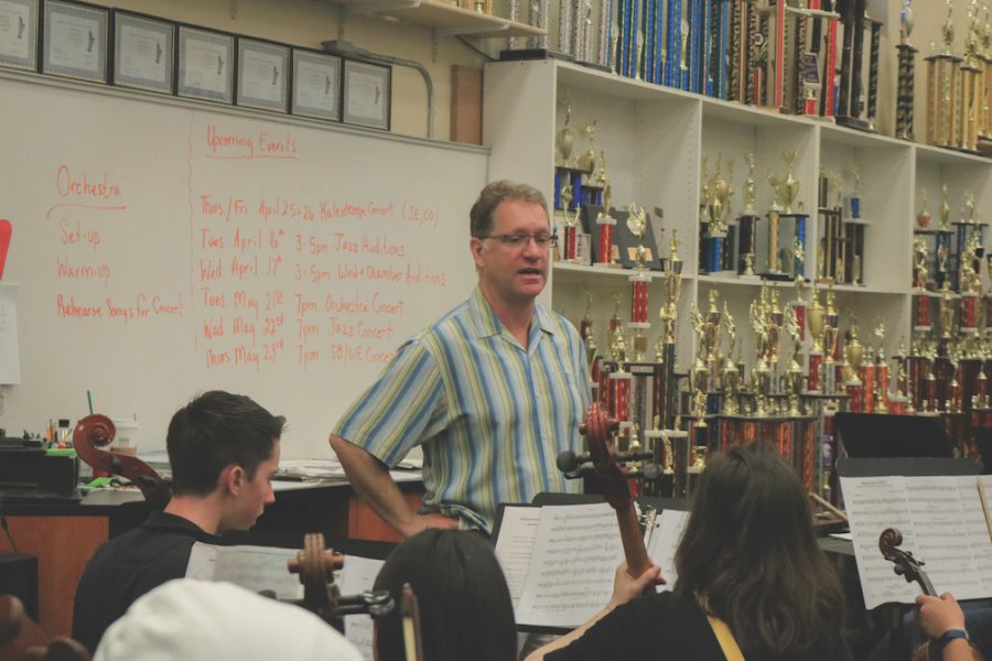 Band director Kent Johnson has taught at Cal High for the past 15 years.