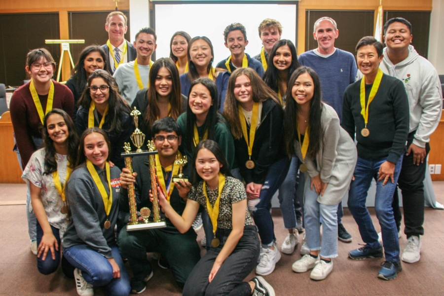 Cal’s mock trial team won first place in the county competition for the third time in a row. Photo courtsey of Contra Costa County Office of Education.