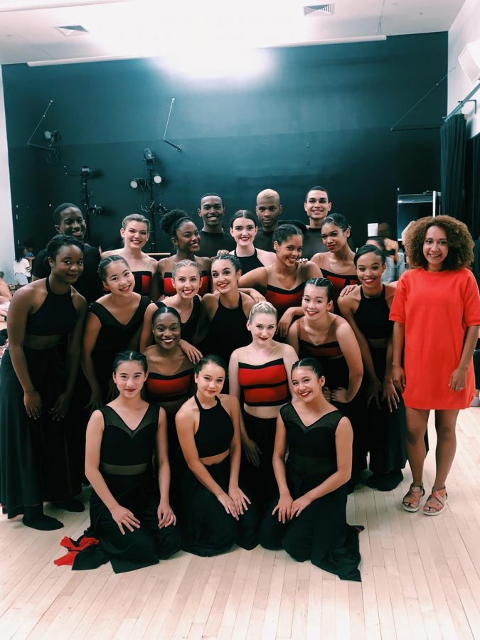 Pictured+above+is+senior+Abby+Nguyen+with+the+rest+of+her+cast+at+the+end+of+a+program+show.+Nguyen+is+going+to+pursue+a+career+in+professional+dance.