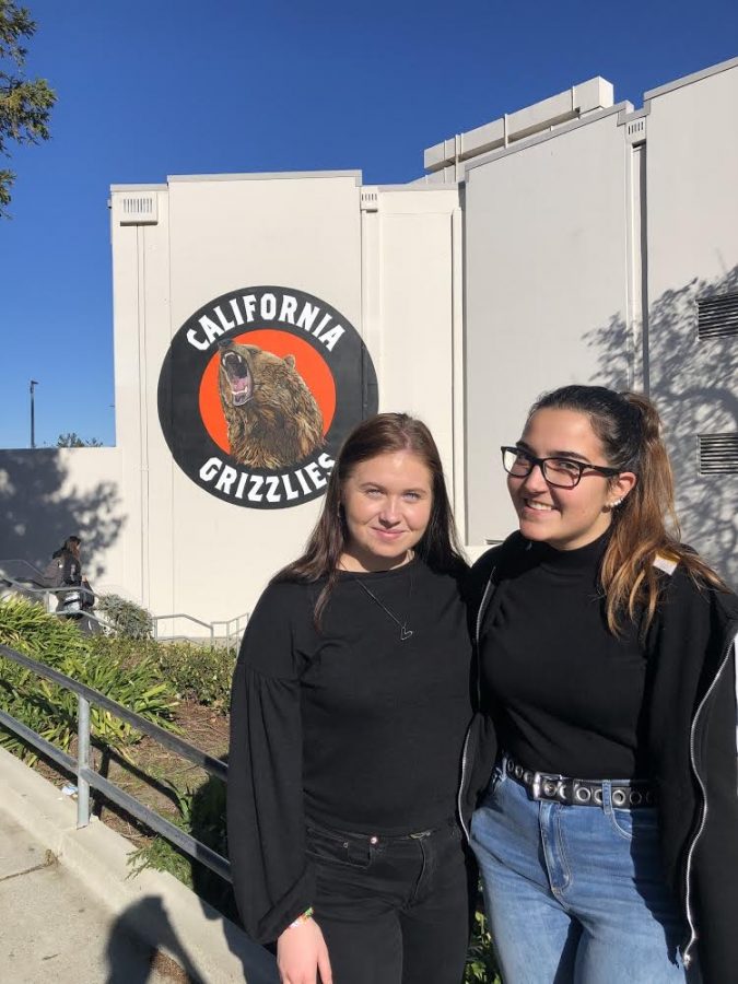 Marta Albertoni from Italy and Vilma Nilson from Sweden (pictured left to right) had to be sent back home after school closed on March 13.