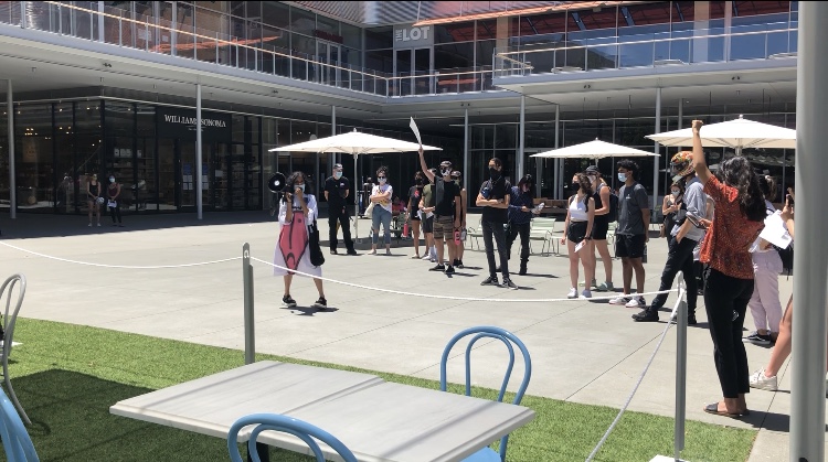 Bay Area residents speak out against environmental racism, police brutality at Chevron world headquarters