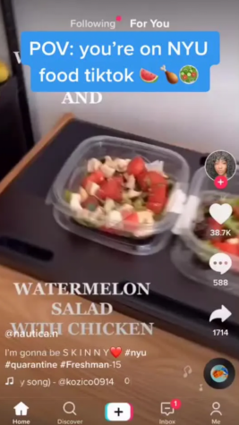 NYU students who were forced to quarantine were served everything from watermelon salad with chicken to moldy fruit to soggy bread. Yum.