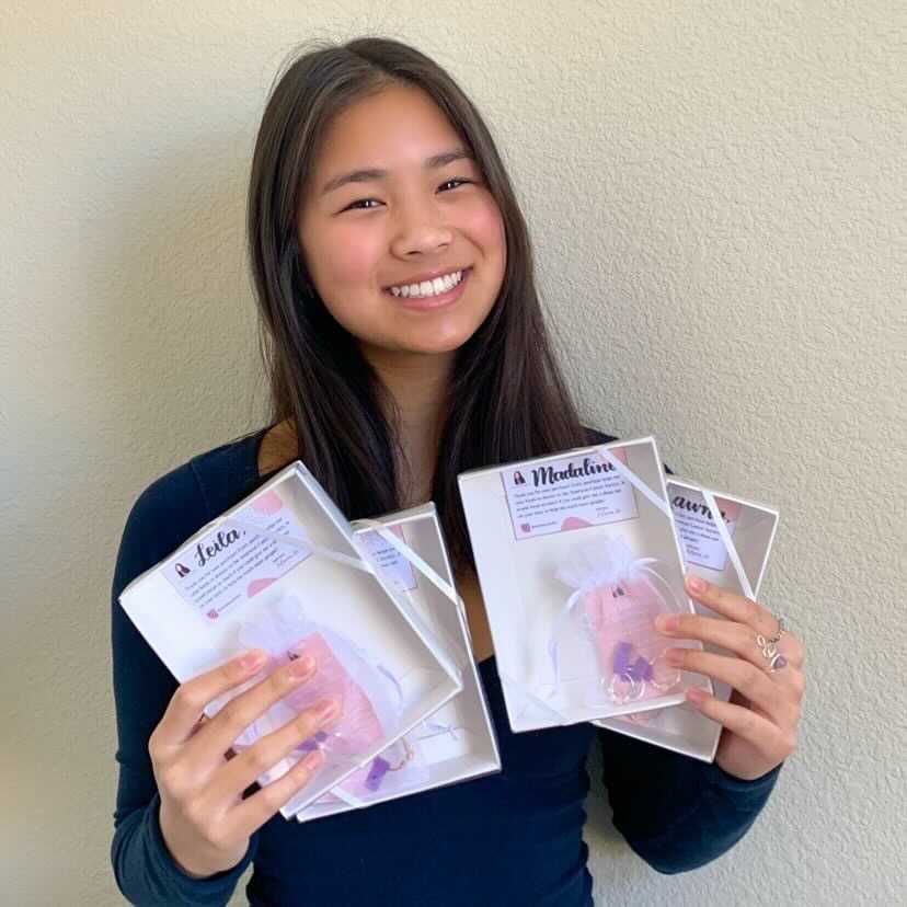 Junior Julianna Ho displays some of the rings shes been selling for her new jewelry business, Juliannas Jewelry.