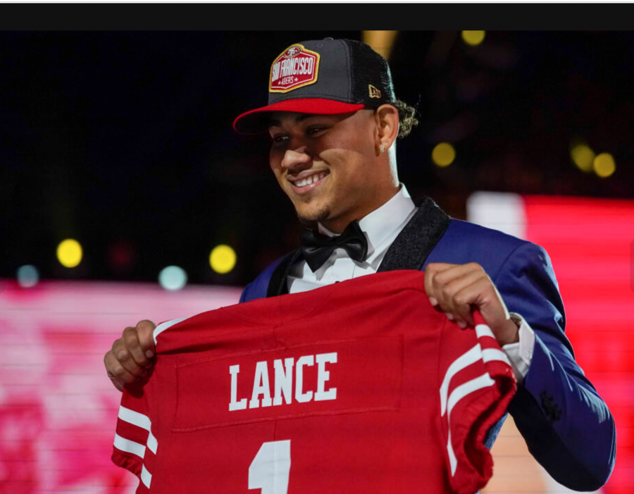 North Dakota State quarterback Trey Lance was selected by the San Francisco 49ers with the third overall pick of the 2021 NFL draft. Lance is expected to soon replace Jimmy Garoppolo behind center.