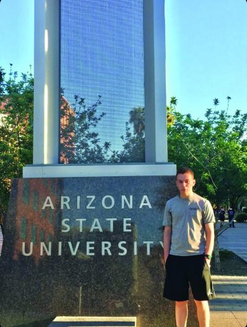 Senior Jacob Pfister is attending Arizona State University's Professional Flight program in Mesa next year.