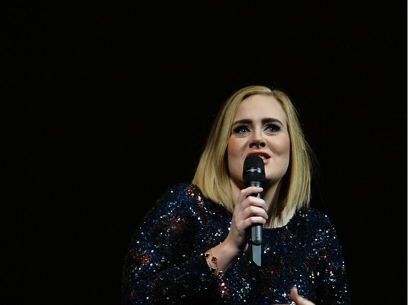 Adele performs live in Nashville, Tennessee, in 2016.  