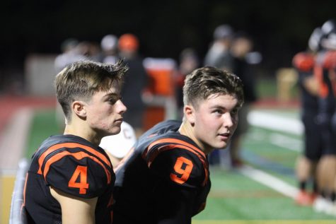 Wide receiver Jack Calcagno, left, and Teddy Booras have developed an incredible chemistry this season and are among the tops at their respective positions in the North Coast Section.
