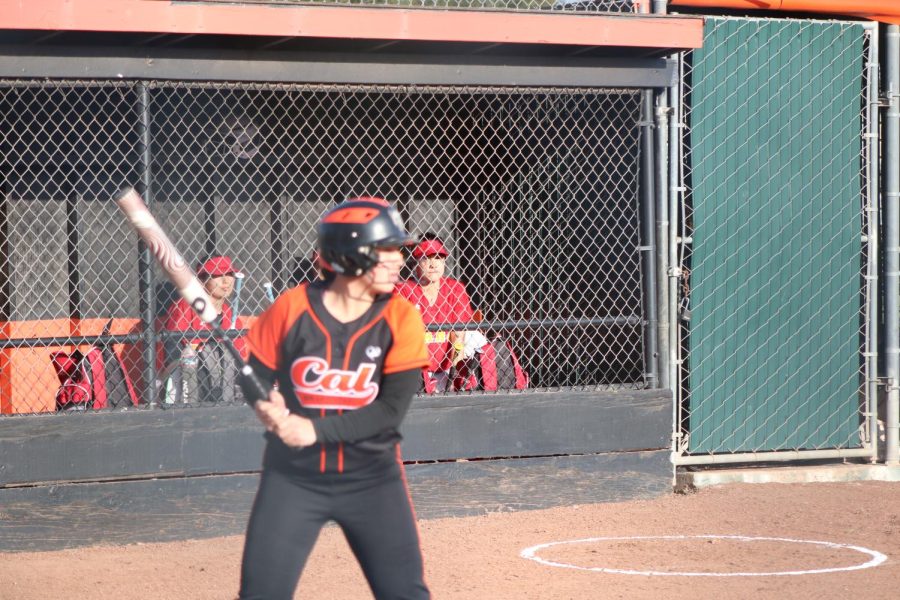 Junior Noelani Ching swings during a recent softball game.
