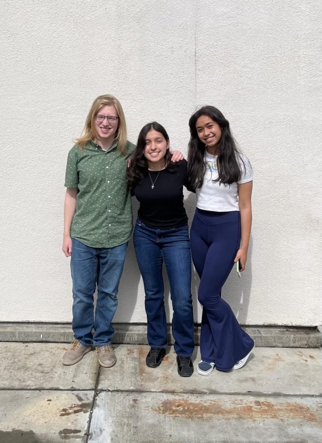 From left to right, Nicholas Harvey, Evelyn Ramos and Elena Patro are part of the Student Senate this year. Read Patro and Ramos’ column about their experience with the Equity Subcommittee at thecalifornianpaper.com.