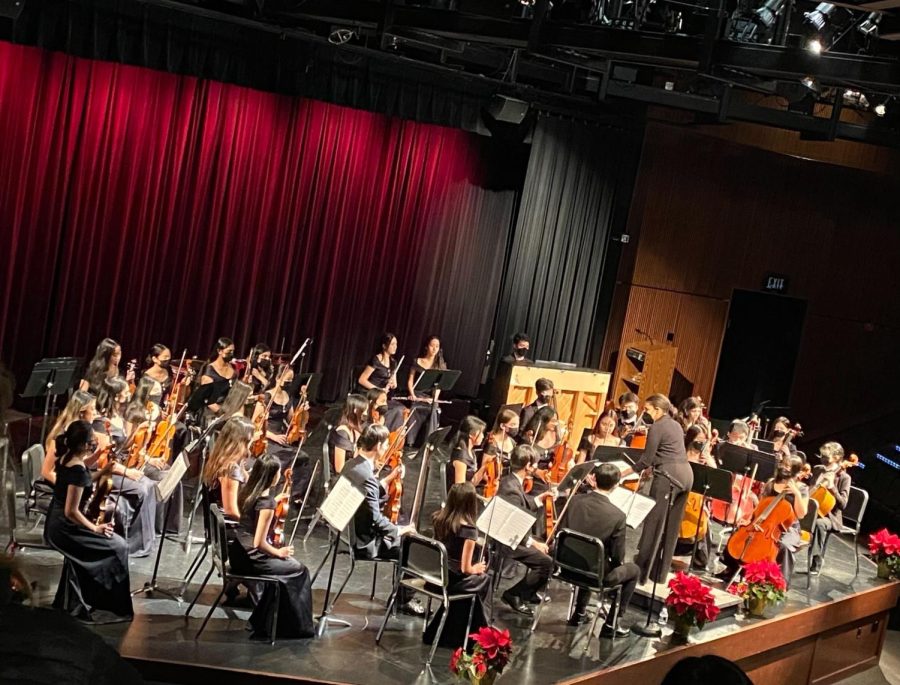 Cal High’s chamber orchestra performs during the Winter Orchestra Concert on Dec. 8.