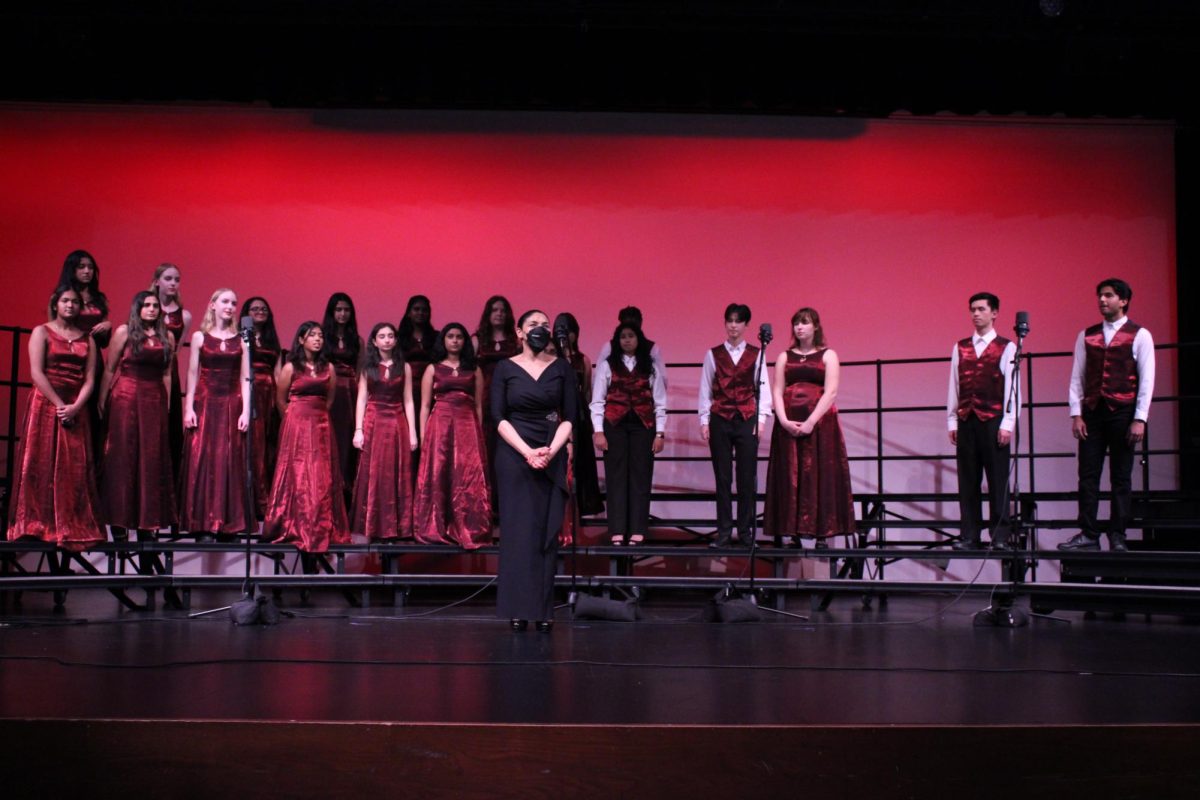 The choir club shares the holiday joy through music during their December performances. 