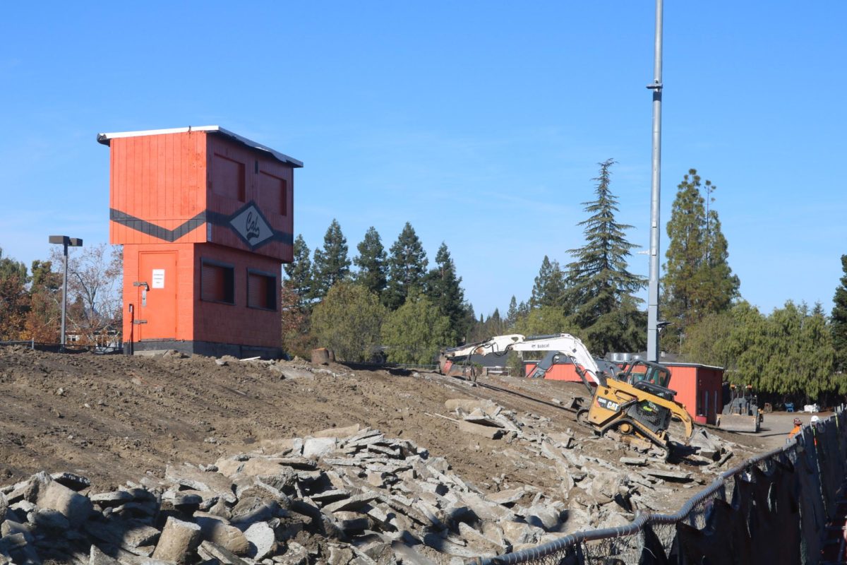 Cal High home bleachers and press box are torn down and rebuilt. Construction plans on ending before the fall.