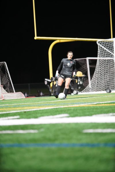 Senior goalie Layla Armas controls the ball during a recent game for Cal High. Armas has committed to play at UCLA.