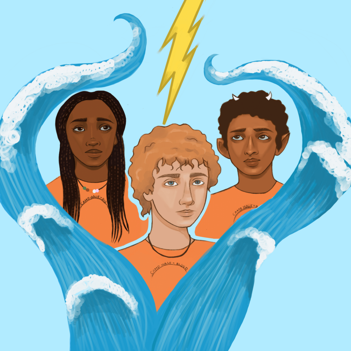 From left to right, Annabeth, Percy and Grover embark on the treacherous journey to retrieve the master bolt in the new Disney+ series “Percy Jackson and the Olympians”. The series comes nearly 20 years after the book was published.