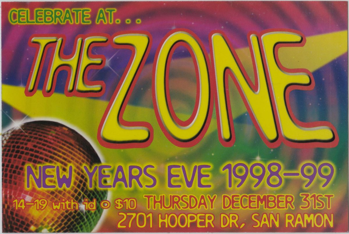 The Californian advertised a New Year’s Eve rave at a San Ramon hangout called The Zone.