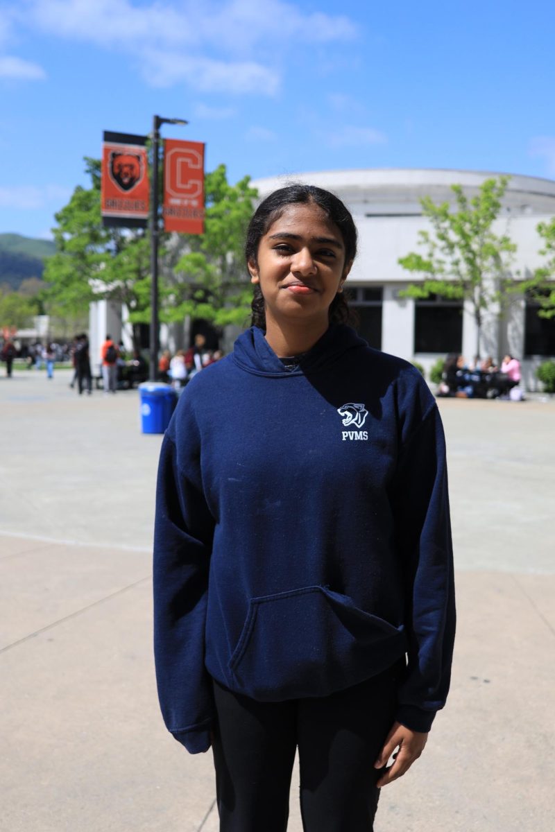 Freshman Aditi Bhuman competes in roller skating after battling brain cancer for several years as a young child.