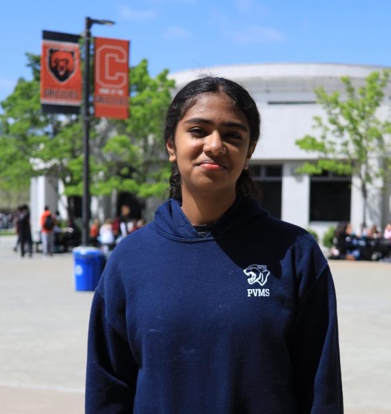 Freshman Aditi Bhuman competes in roller skating after battling brain cancer for several years as a young child.