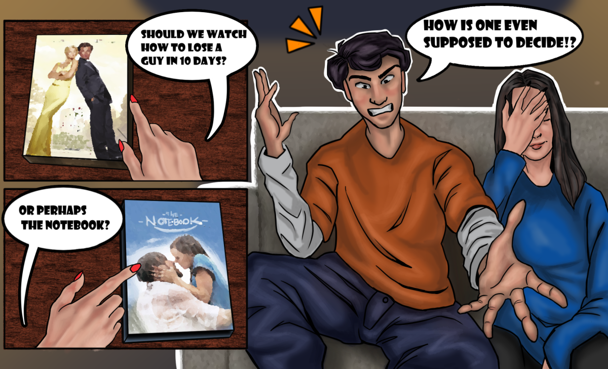 With so  many fun-loving rom-coms to choose from, couples can have a hard time selecting  the perfect one to watch together for Valentine’s Day. Some of our reporter’s Top 5 suggestions might help out.